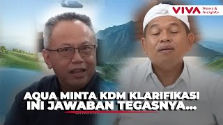 Aqua Minta Dedi Mulyadi Klarifikasi Soal Sumur Bor, KDM: Saya Punya Integritas