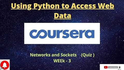 Network and Socket Quiz using python to access web data #solutionbank