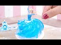 💗 Amazing Miniature ELSA Rice Paper Cake Decorating | Perfect 1000  Miniature Ideas Cake