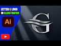 I Designed a Stunning Letter G Logo in Adobe Illustrator 😱 | Metallic Logo Design