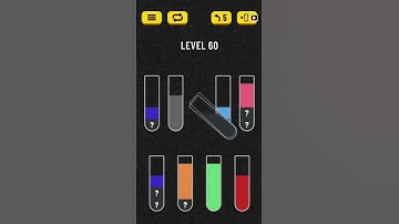 Water Sort Puzzle. Level 60. HD Quality