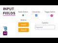 Input Fields Design & Prototype | Adobe Xd | Blue Fin Design