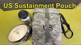 US Military Sustainment Pouch. Mess Kit Bag/Haversack/Waist Pack