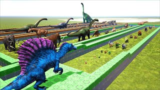 SPINOSAURUS DEATHRUN But Only Herbivores! | 1K Special