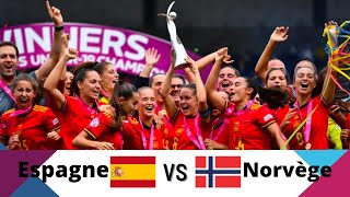 Résumé du de la finale de l'Euro U19 féminin Espagne Vs Norvège