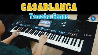 Video thumbnail of "Casablanca - Cover on Yamaha Genos - PSM POP Essential pack 1"