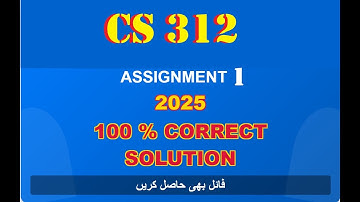 cs 312 assignment 1 solution fall 2025