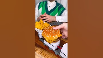 How to make running BURGER, FRIES  to celebrate 9.92M SUBSCRIBERS like mom and dad?😎❤️🍔| CHEFKOUDY