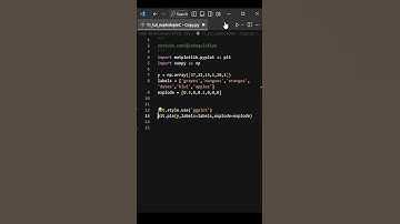 Explode pie chart  #python | CodeQuicikee  #code #programming