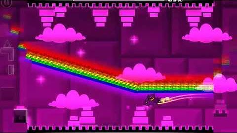 Mario kart!!! Geometry Dash [2.0] Easy user coins #3 - rainbow adventure by TrueChaos (all coins)