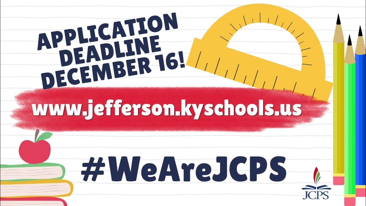 JCPS 202324 Application Period YouTube