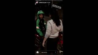 Wanita ini menampar tukang ojek online Semarang | viralkan !!!