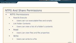 34 NTFS and Share Permissions