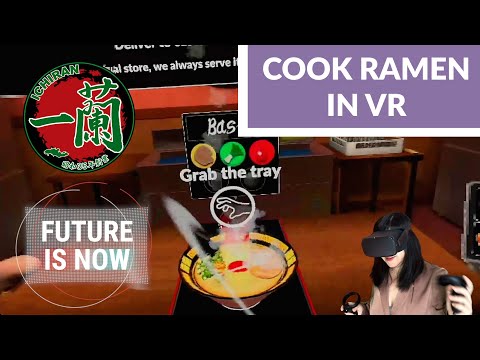 Cook Ramen in VR  - Great branding experience with Counter Fight Ichiran