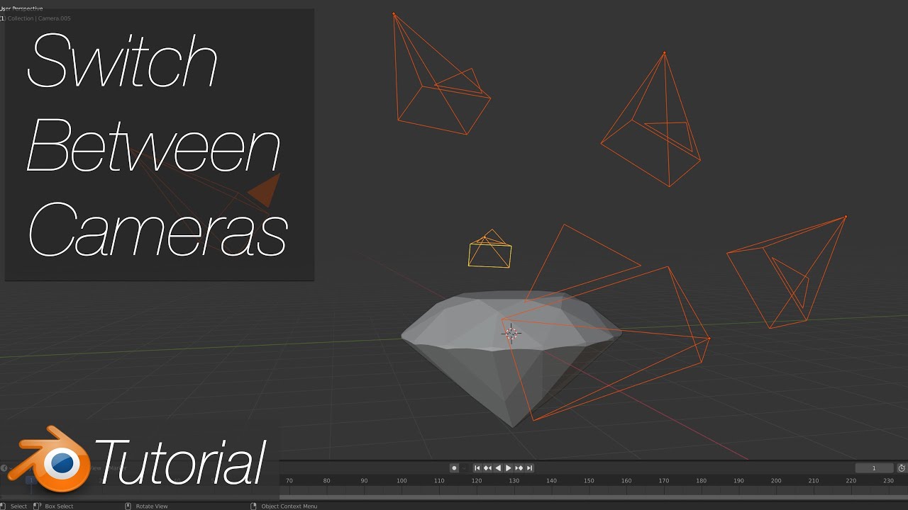 2.92] Blender Tutorial: How to Switch Between Multiple Cameras, Quick - YouTube
