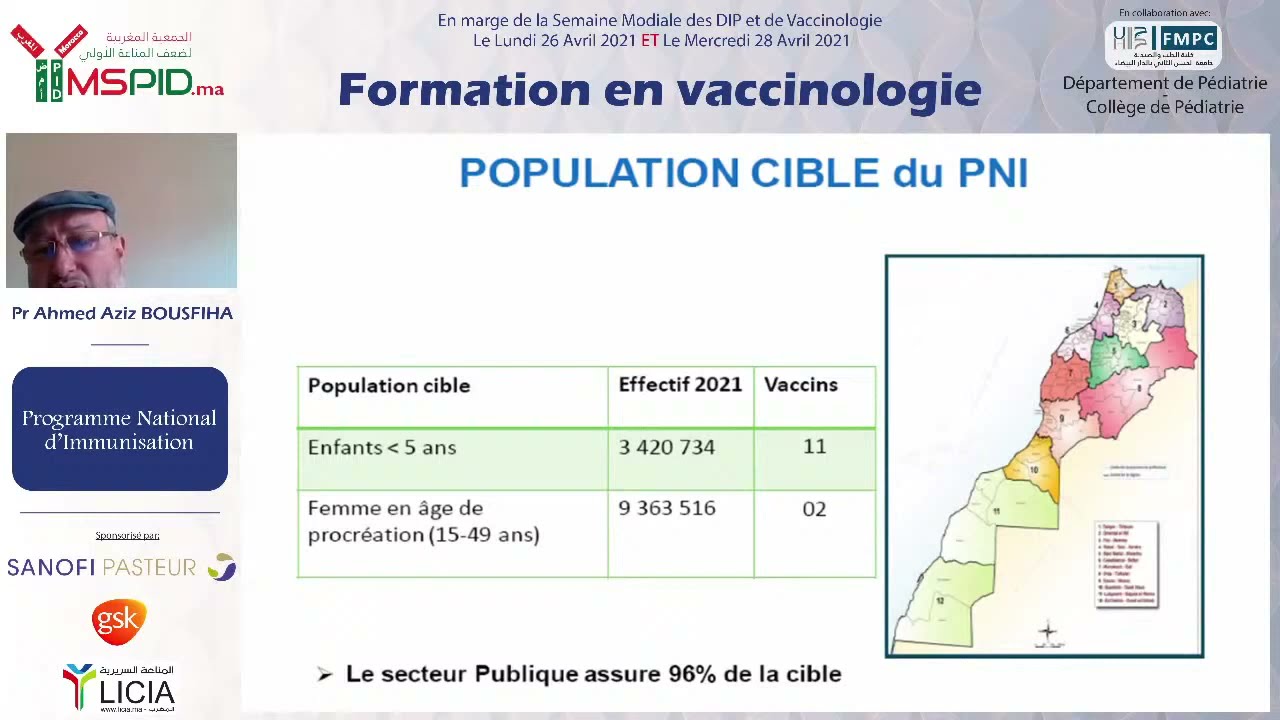 Formation en Vaccinologie - Pr BOUSFIHA Ahmed Aziz - Programme National d'Immunisation