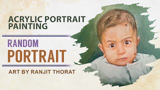 Portrait Random 203 | Acrylic  Portrait Painting | Portrait | Artist Ranjit Thorat News