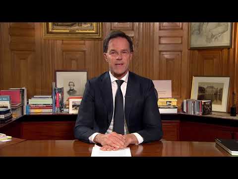 TV Toespraak minister President Mark Rutte in het kader van corona van 16 maart - Audiodescriptie