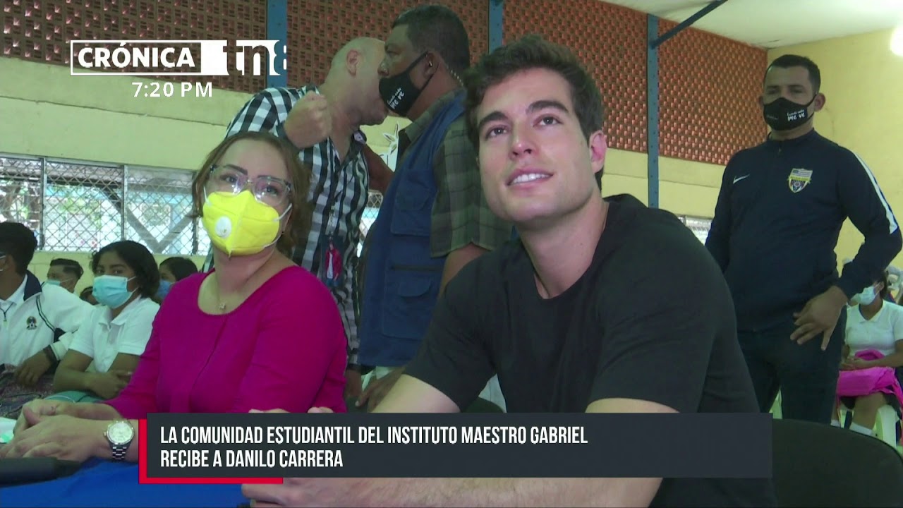 Danilo Carrera visita el Instituto Maestro Gabriel en Managua - Nicaragua -  YouTube