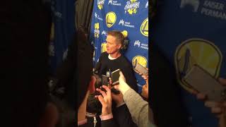 Kerr pregame on Jonas Jerebko; not being frustrated after watching Spurs game film