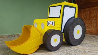 Tutorial Piñata Excavadora-Tractor | Creaciones Mágicas Sarahí