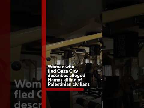 Palestinian woman recounts alleged attack on civilians by Hamas militants #shorts