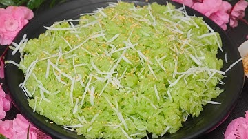 Cách nấu XÔI LÁ DỨA nước cốt dừa theo cách mới cấp tốc không cần ngâm nếp | Bếp Nhà Giang