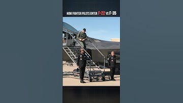 How Fighter Pilots Enter The F-22 vs F-35