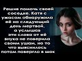 Решив помочь соседке, Катя обнаружила её на следующий день, а услышав эти слова не поверила