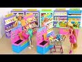 I ?? 2 Shop Barbie Deluxe Supermarket, Morning Ready for School boneka Barbie Supermercado