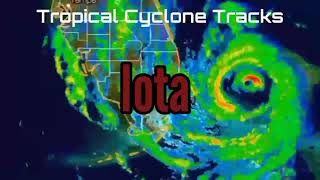 Track of Hurricane Iota