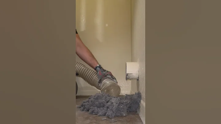 This Dryer Vent was Super Clogged! #oddlysatisfying #dryerventcleaning #vacuumtherapy #cleantok