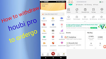How to deposit in ordergo and withdraw from huobi pro
