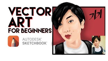 Basic Vector Art for Beginners | Autodesk Sketchbook | Digital Art