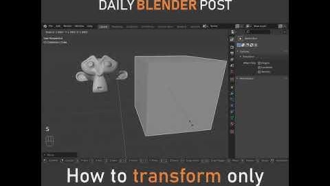 Transform only Parent Objects (Blender) #Shorts