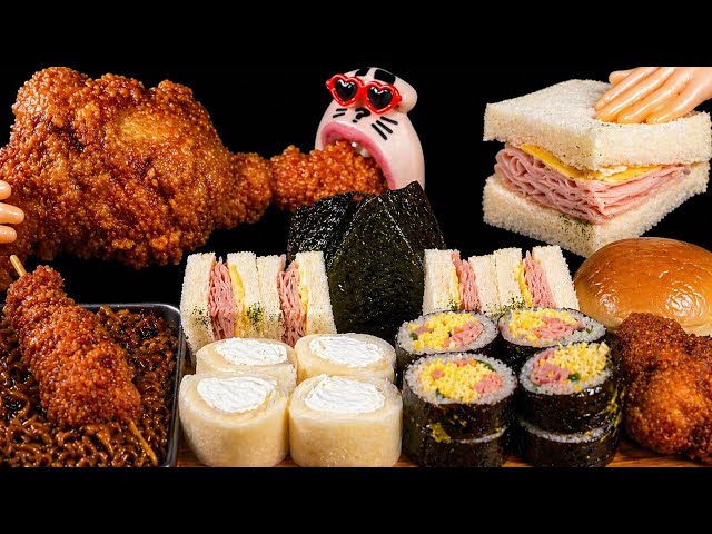 ASMR GS25 CONVENIENCE STORE FOOD HAUL 😳 from noodles to dessert