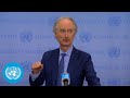 UN Special Envoy on Syria - Security Council Media Stakeout