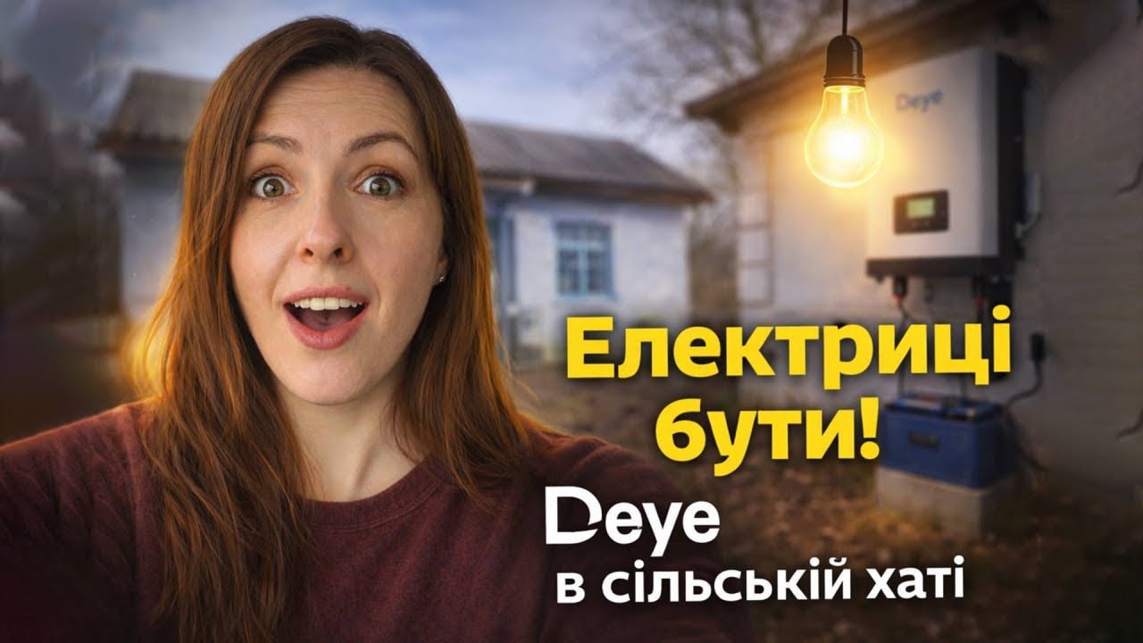 Світло без відключень у селі: наш досвід і ціна автономної електрики DeYe