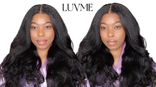 IT LOOKS SO NATURAL! KINKY LOOSE BODY WAVE LACE CLOSURE WIG FOR BEGINNERS | LUVME HAIR