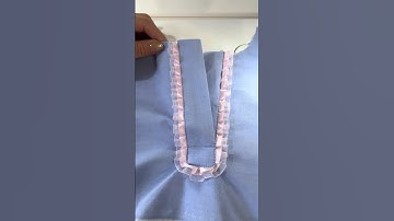 How to sew a front placket with lace #sewing #sewinghacks