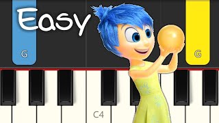 Inside Out Thought Bubbles Theme Song - EASY PIANO TUTORIAL