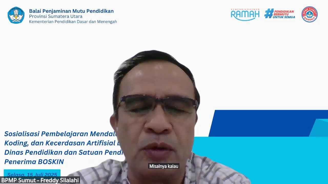 Sosialisasi Pembelajaran Mendalam, Koding, dan Kecerdasan Artifisial