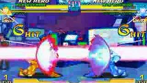 Marvel vs Capcom - Glitch - Gold War Machine