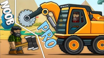 NOOB vs PRO - Lumber Whack Defend the wild Gameplay