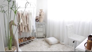 Open Me For More Info* My Blog: http://www.modernbohemianlifestyle.com Dressing Room Tour: Closet Organization, Vanity/