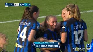 InterJuventus 33 | Spettacolo e pioggia di gol all'Arena Civica | #serieafemminile eBay 2023/24