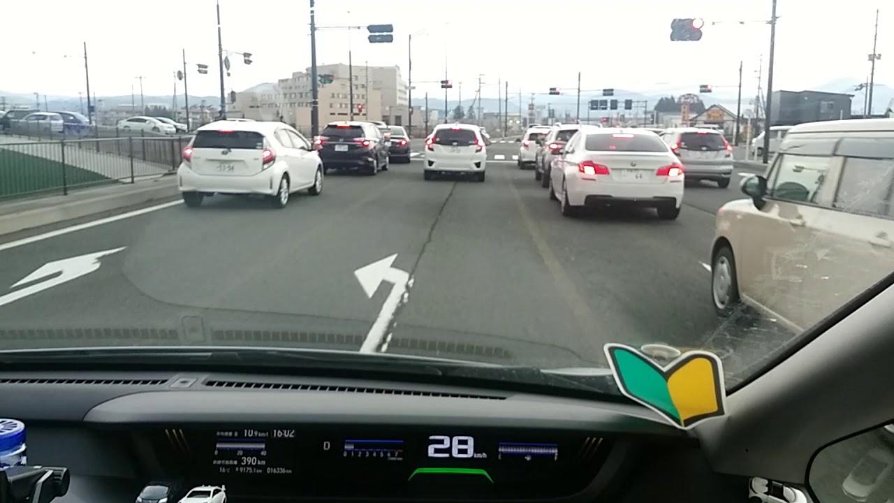 車載･今日も東北自動車道乗ります短時間短距離盛岡インターから盛岡南インターまで乗ります、トライアルまでいくよ！