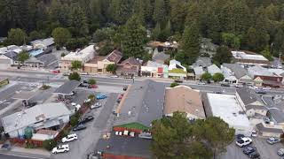 Boulder Creek Town in California Redwoods