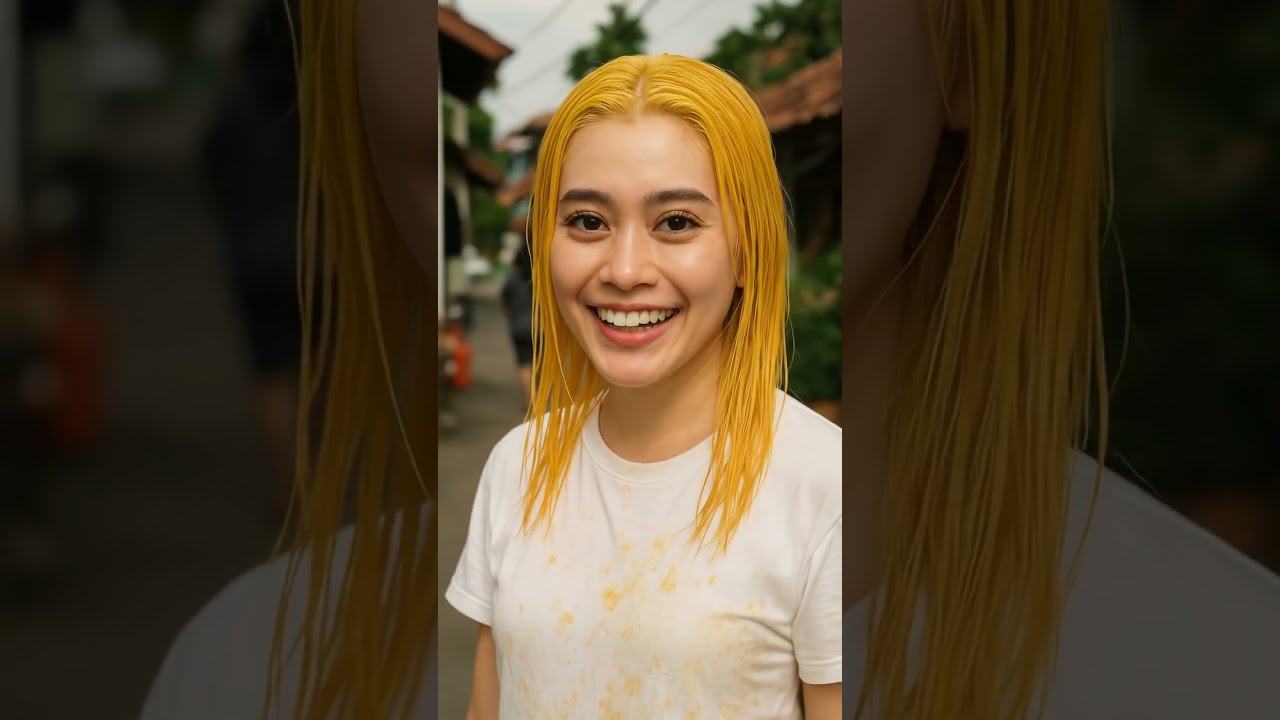 Seneng banget Si AI punya "RAMBUT PIRANG" "BLEACHING" | VIDEO AI VIRAL