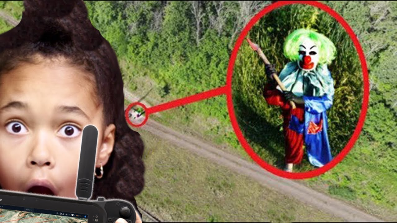 MON DRONE À FILMÉ UN VRAI CLOWN TUEUR DANS UNE GARE ABANDONNÉE 🤡 j’ai peur 😰